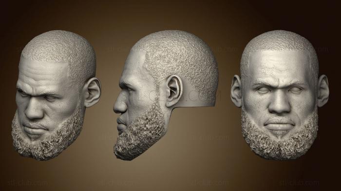 james lebron head bust