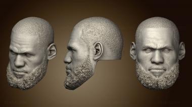 3D model James lebron head bust (STL)