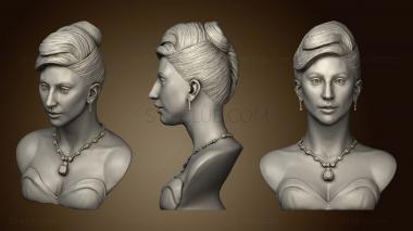 3D model Lady Gaga Bust (STL)
