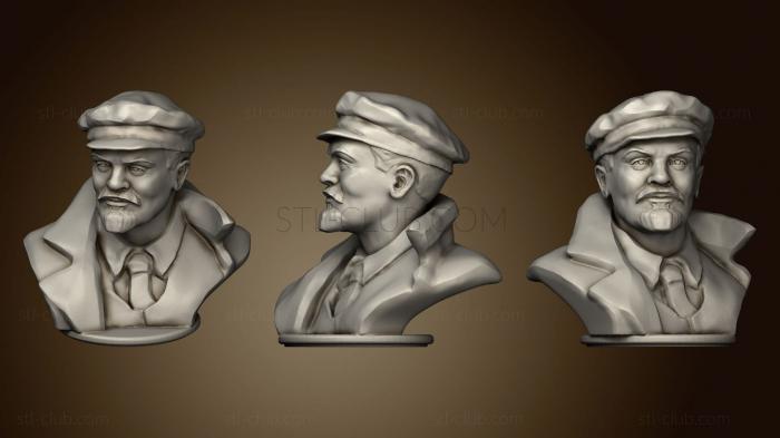 Lenin in a cap bust