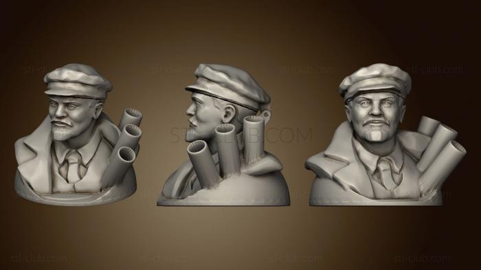 3D model Lenin Pen Holder Box (STL)