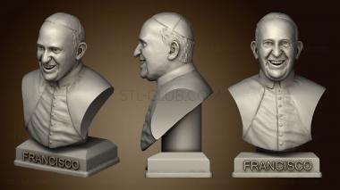 3D model Papa francisco bust (STL)