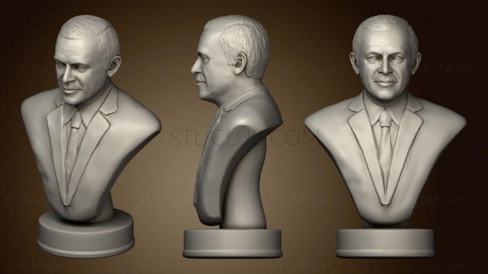 3D model Recep Tayyip Erdogan (STL)