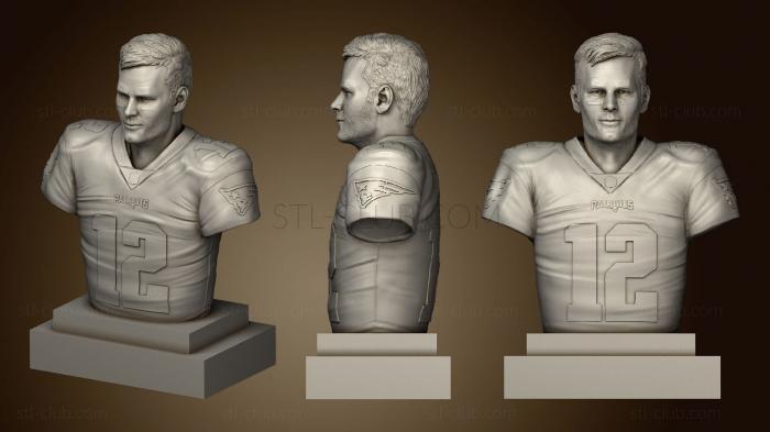 3D model Tom Brady Bust (STL)