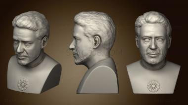 3D мадэль Бюст Тони Старка в натуральную величину (STL)