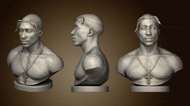 3D мадэль Бюст 2Pac (STL)