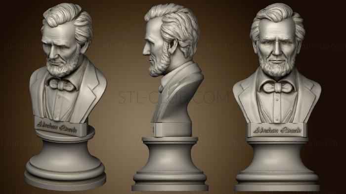 3D model Abraham Lincoln bust (STL)