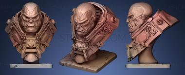 3D model Apocalypse head with shoulders (STL)