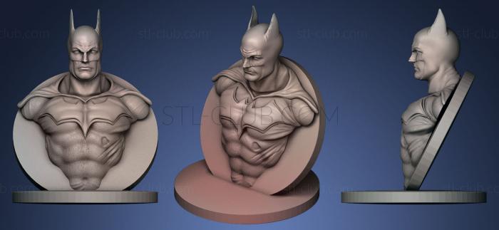 3D model BATMAN on big round plinth (STL)