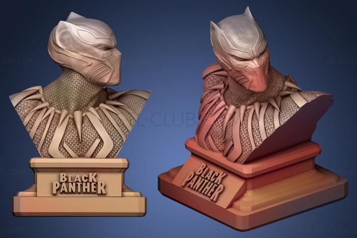 3D model Black Panther square podium (STL)