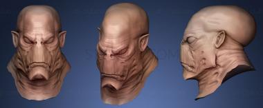 3D model Creature Head in mask (STL)