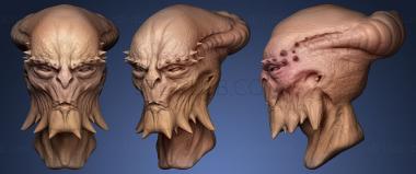 3D model Creature Head Sculpt 1 (STL)