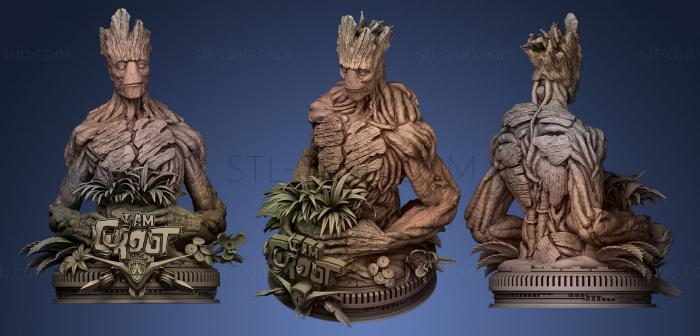 3D model Groot without leaves (STL)