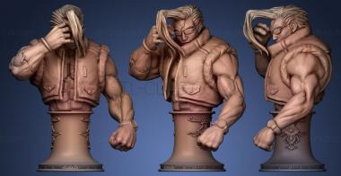 3D model Nash from Streetfighter with big podium (STL)