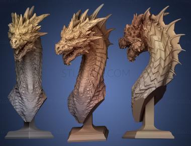 3D модель Оргусс, высокий зеленый дракон (STL)