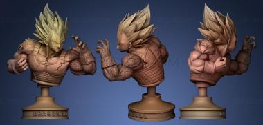 3D мадэль Вегета из Dragon Ball (STL)