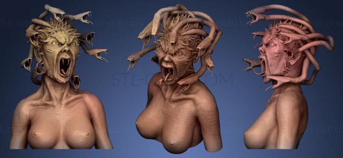 Medusa Gorgon Bust Sculpt