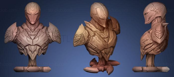 The Dark Armor Bust STL for 3D