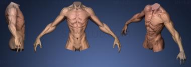 3D model Creature Upper Body 1 (STL)