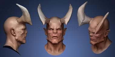 3D model Demon Head Sculpt 01 (STL)