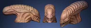 3D model Alien (The Movie Alien)  Flat Base (STL)