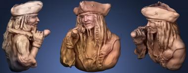 3D model Captain Jack Sparrow (STL)