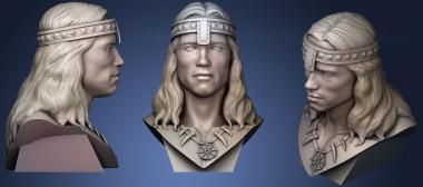 3D model Conan The Barbarian Bust Remix (Fixed Necklace) (STL)