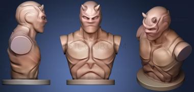 3D model Daredevil Bust (Low Res) (STL)