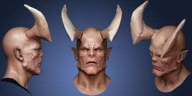3D model Demon Head Sculpt 01 (STL)
