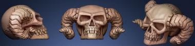3D model Demon Skull (Updated V3) (STL)