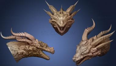 3D модель Скульптура Головы дракона 02 (STL)