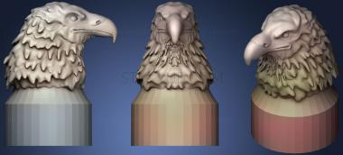 3D model Eagle Head  War Map Marker (STL)