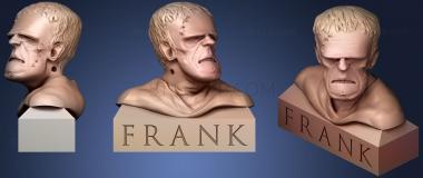 3D model Frank (Frankenstein) Bust (STL)