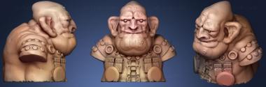 3D model Goblin Junk Merchant Bust (STL)