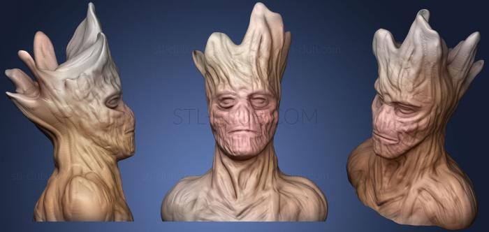 3D мадэль Groot Resculpt Hd (52 Мб) (STL)