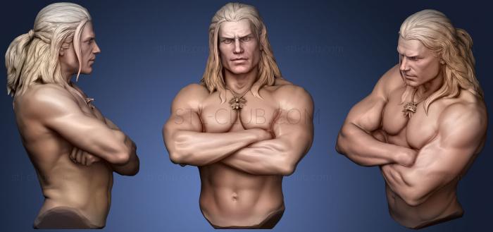 3D model Henry Cavill The Witcher Bust (STL)