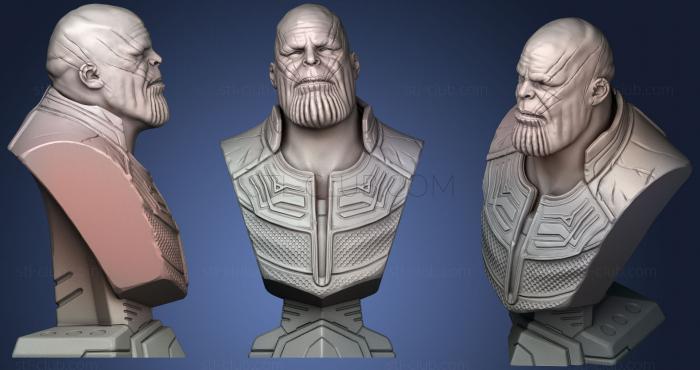 3D model Infinity War Thanos Bust (Fan Art) (STL)