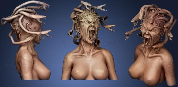 Medusa Gorgon Bust Sculpt