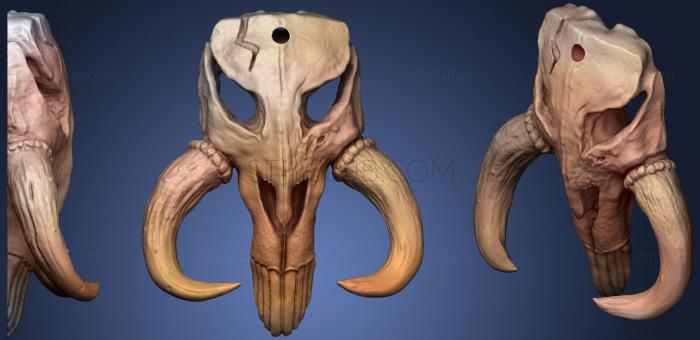 3D model Mini Mandalorian Skull (STL)