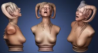 3D мадэль Бюст Суккуба Статуя (STL)