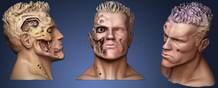 T2 Terminator Battle Damaged Bust