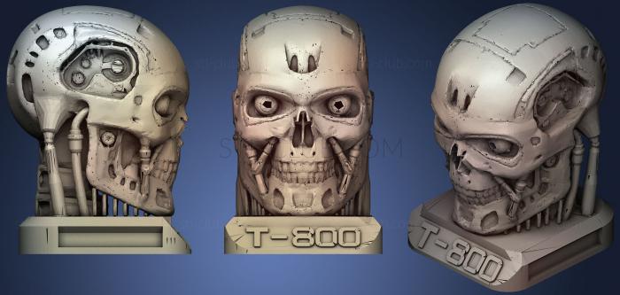 3D модель T800 с цоколем и светодиодами (STL)