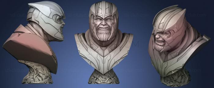 3D модель Бюст Таноса из Мстителей Endgame1 (STL)