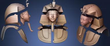 3D model Tutankhamuns Mask v3 (STL)