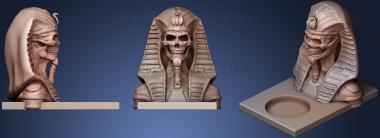 3D model Undead Pharaoh Tealight Candle Holder (STL)