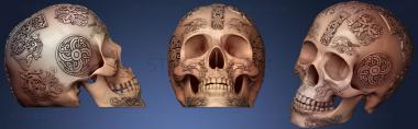 3D модель Орнамент из черепа викингов (STL)