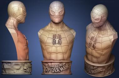 3D мадэль Винтажный Бюст Человека-паука (STL)