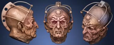 3D модель Даврос Доктор Кто Злодей (STL)