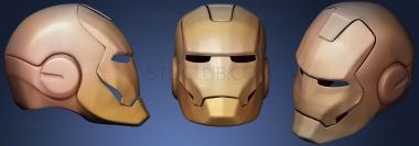 3D model iron man helmet no material (STL)