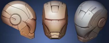 3D model Iron Man mark III helmet (STL)